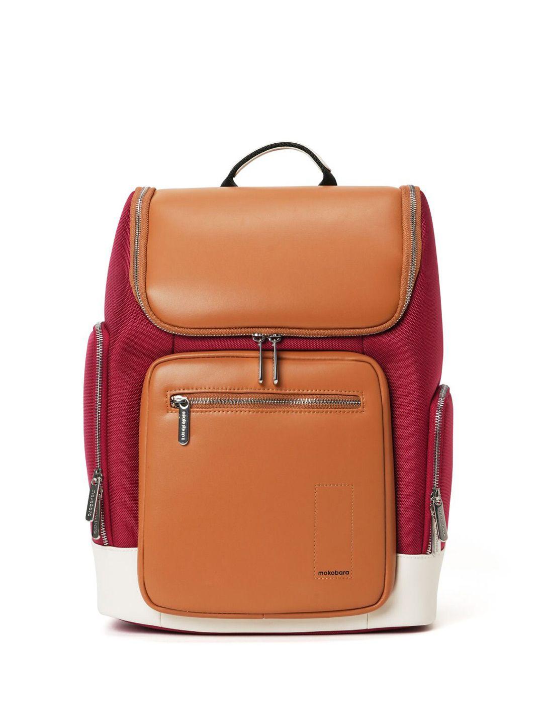 mokobara unisex colourblocked backpack up to 16 inch