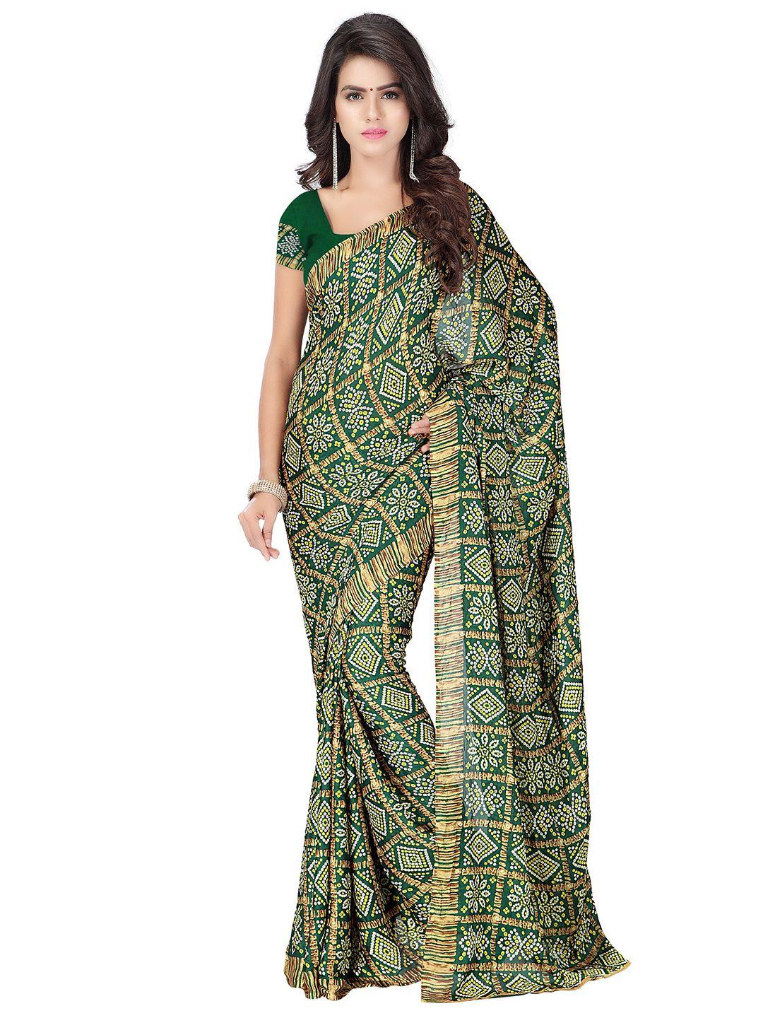 moksha designs women green printed