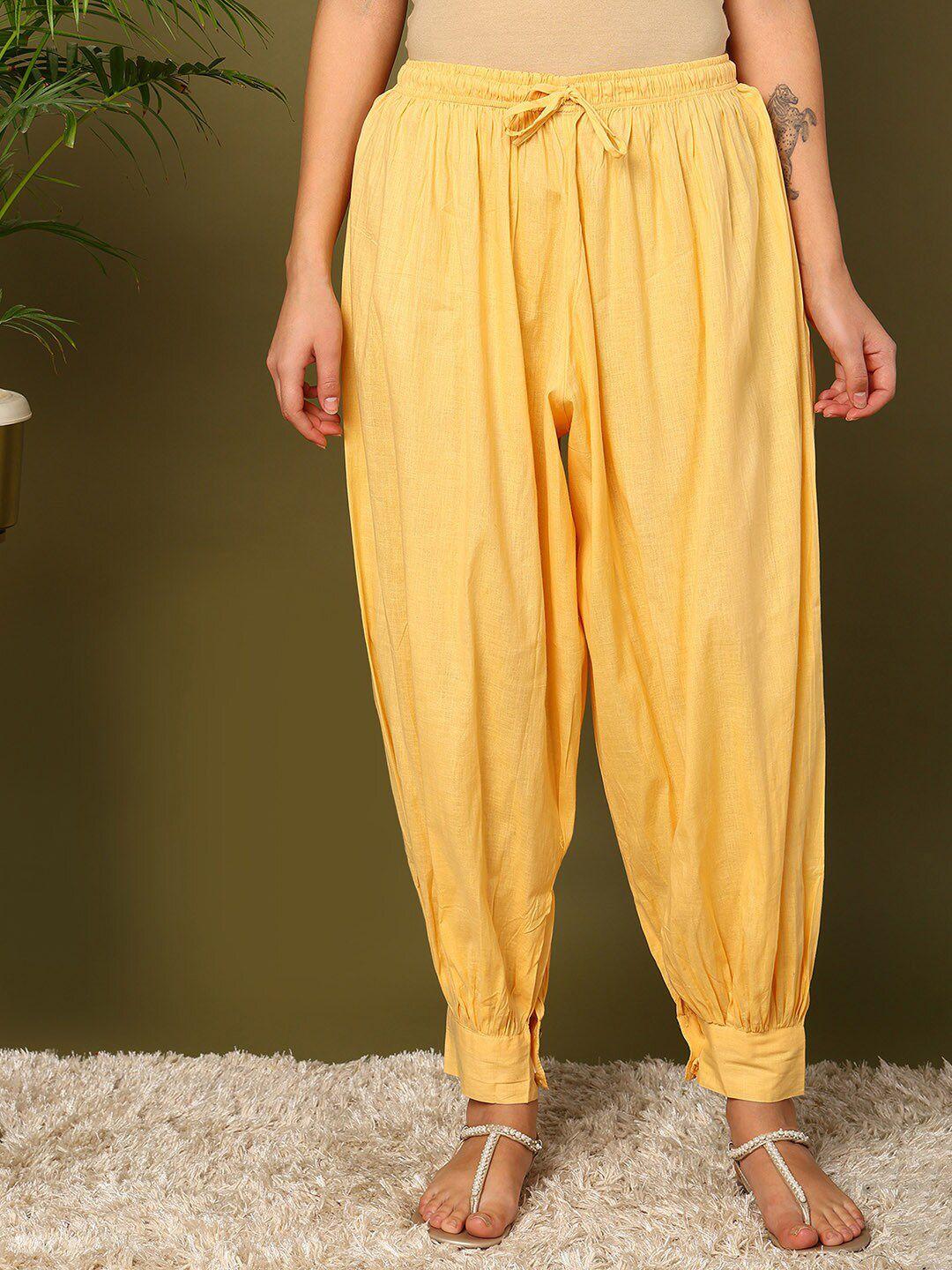 mokshi women pure-cotton loose-fit harem pants