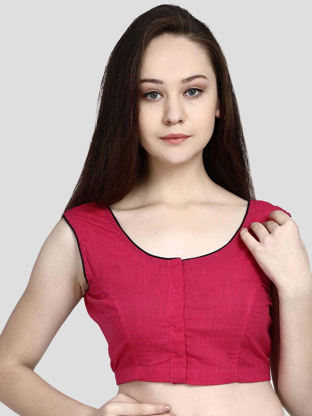 molcha cotton sleeveless saree blouse