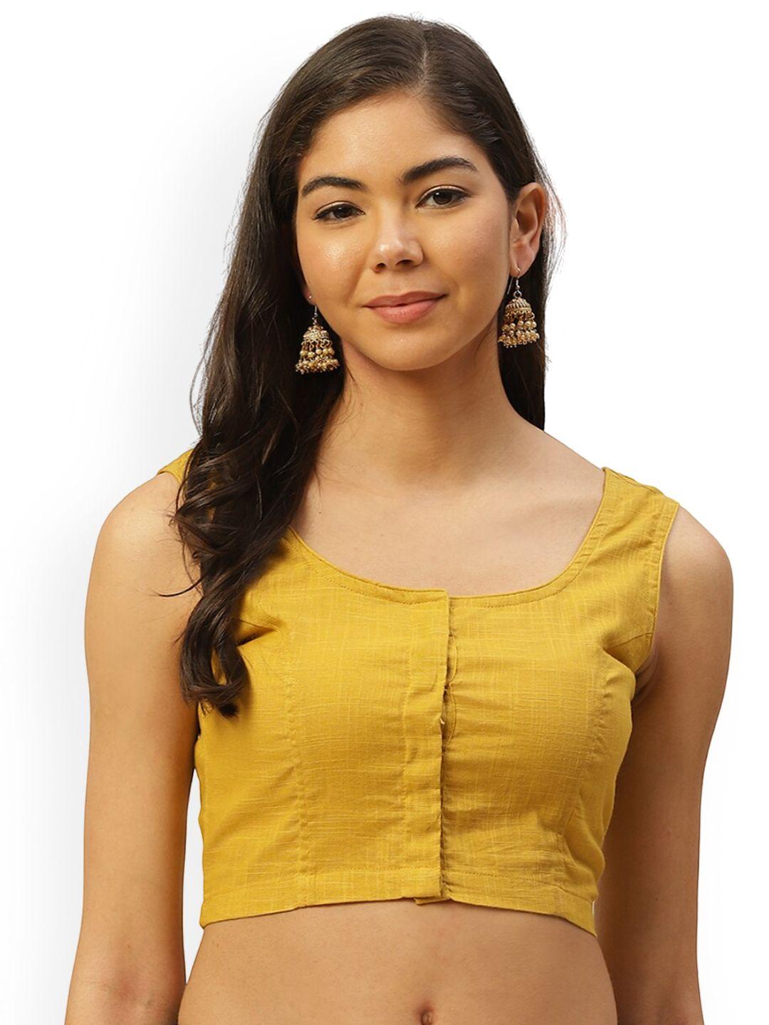 molcha non-padded cotton sleeveless saree blouse