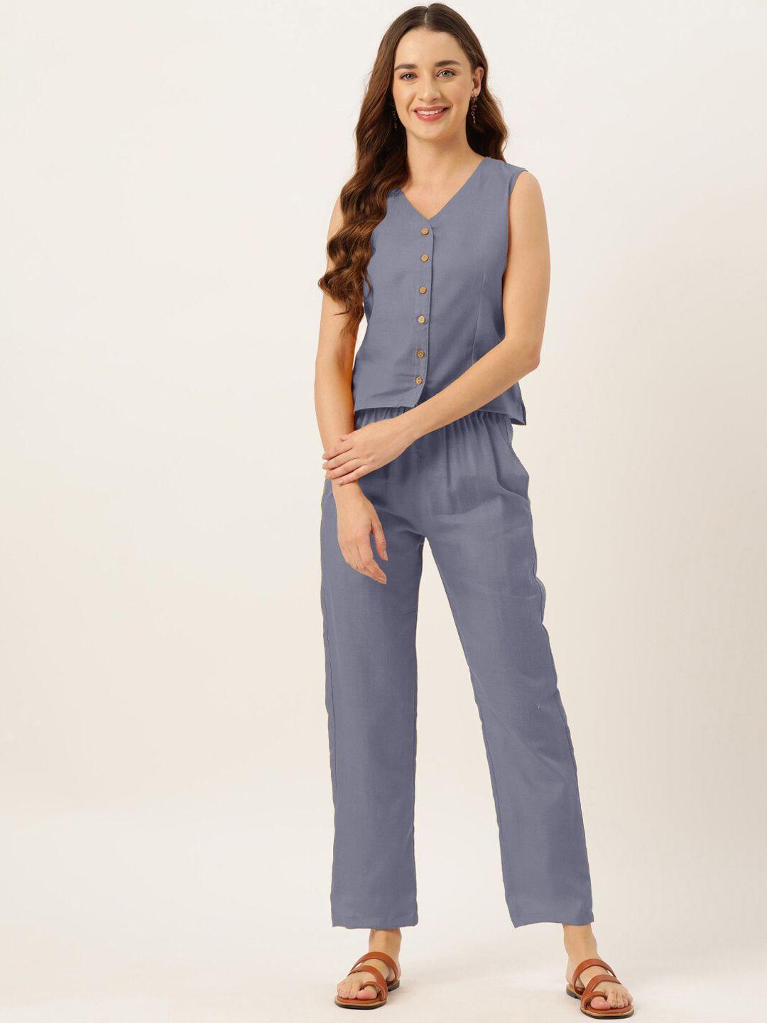molcha top with trousers co-ords