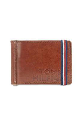 molde leather formal men's money clip - brown