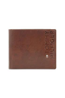 molde leather formal men's two fold wallet - brown