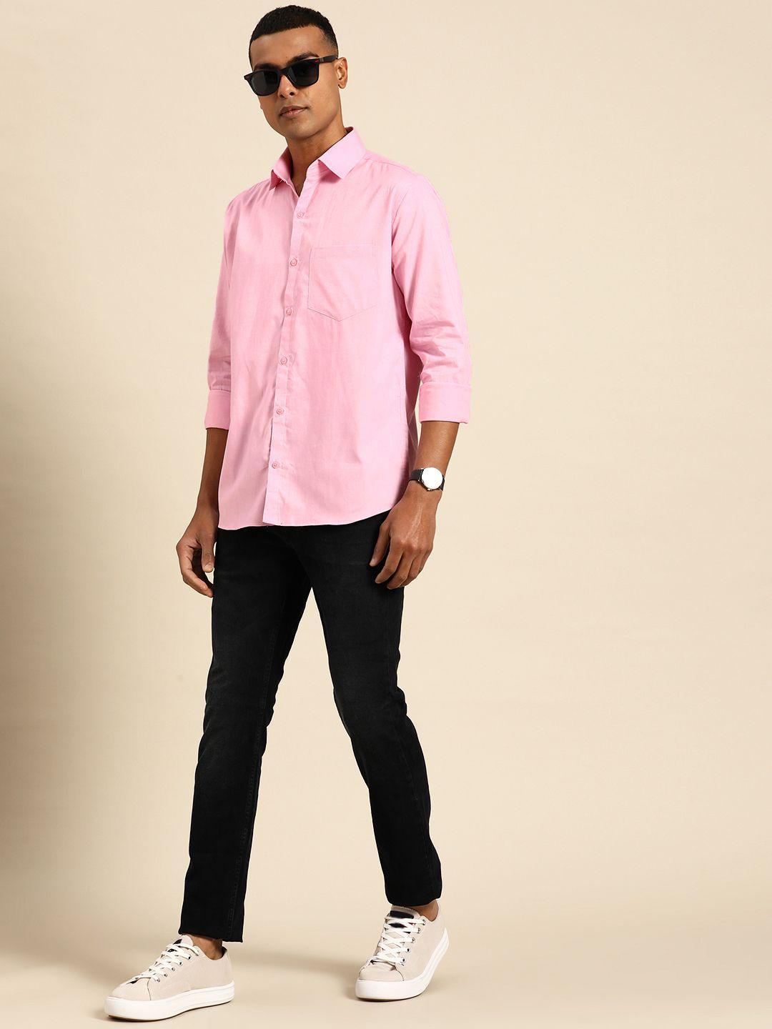 molly & michel men slim fit casual cotton shirt