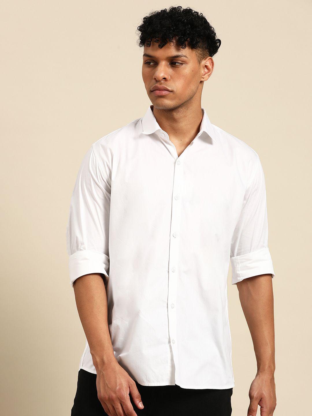 molly & michel men slim fit casual shirt