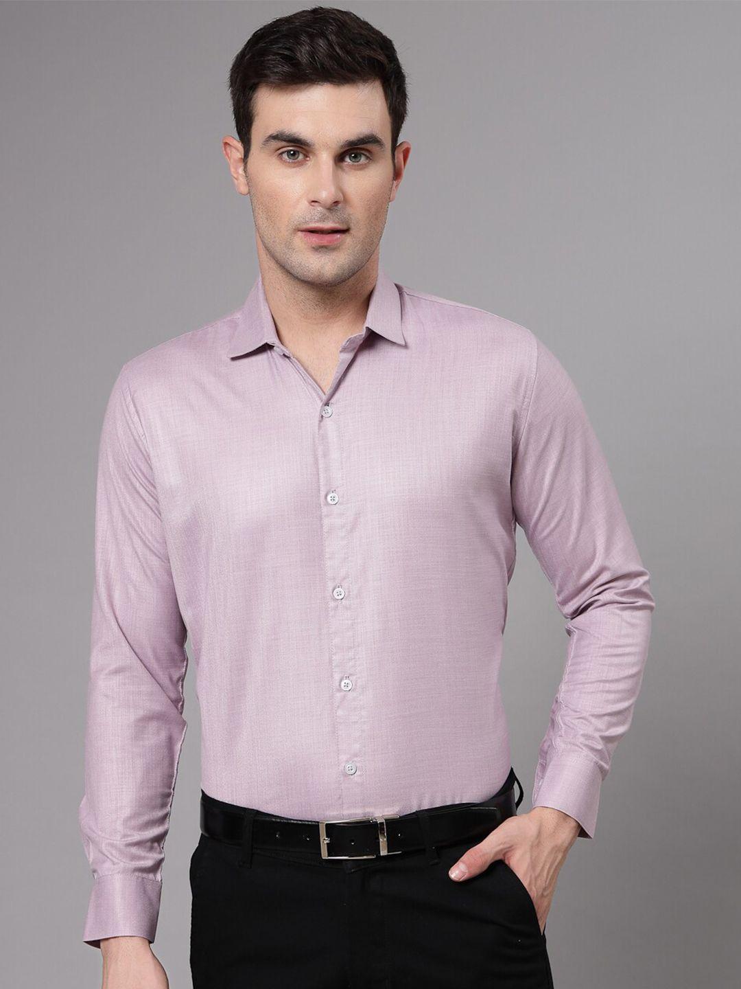 molly & michel spread collar slim fit cotton formal shirt