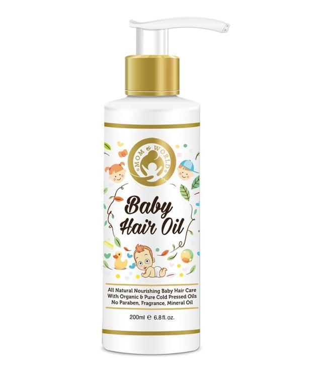 mom & world baby organic & cold pressed hair oil - 200 ml