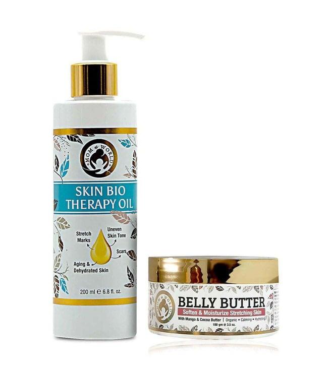 mom & world skin bio therapy oil & belly butter