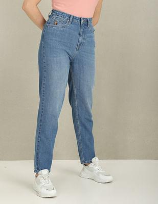 mom fit high rise jeans
