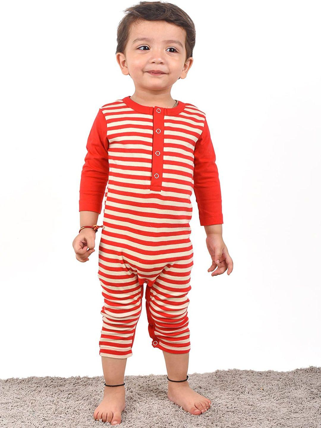 moms home infants striped organic cotton rompers