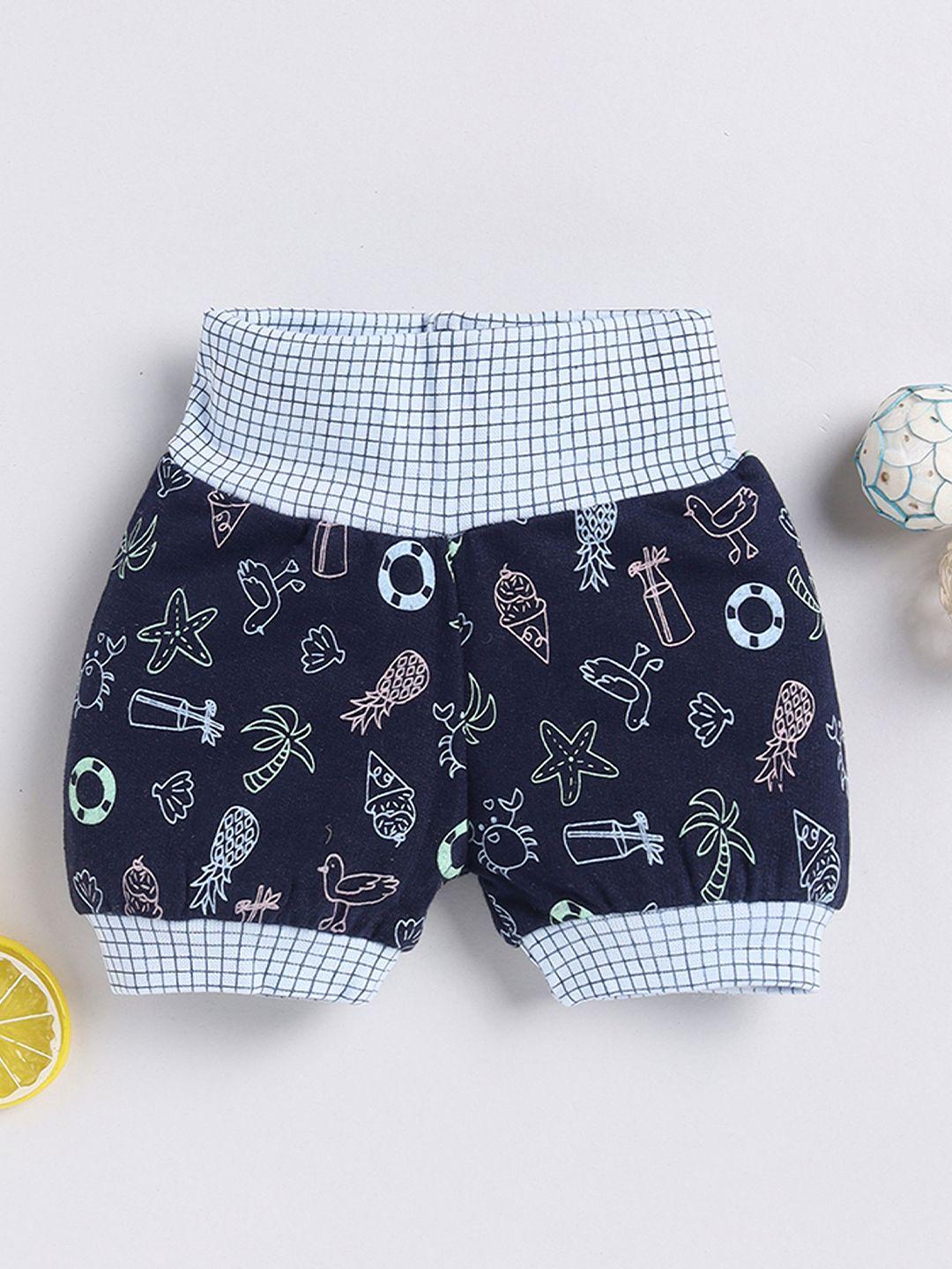 moms love boys conversational printed cotton shorts