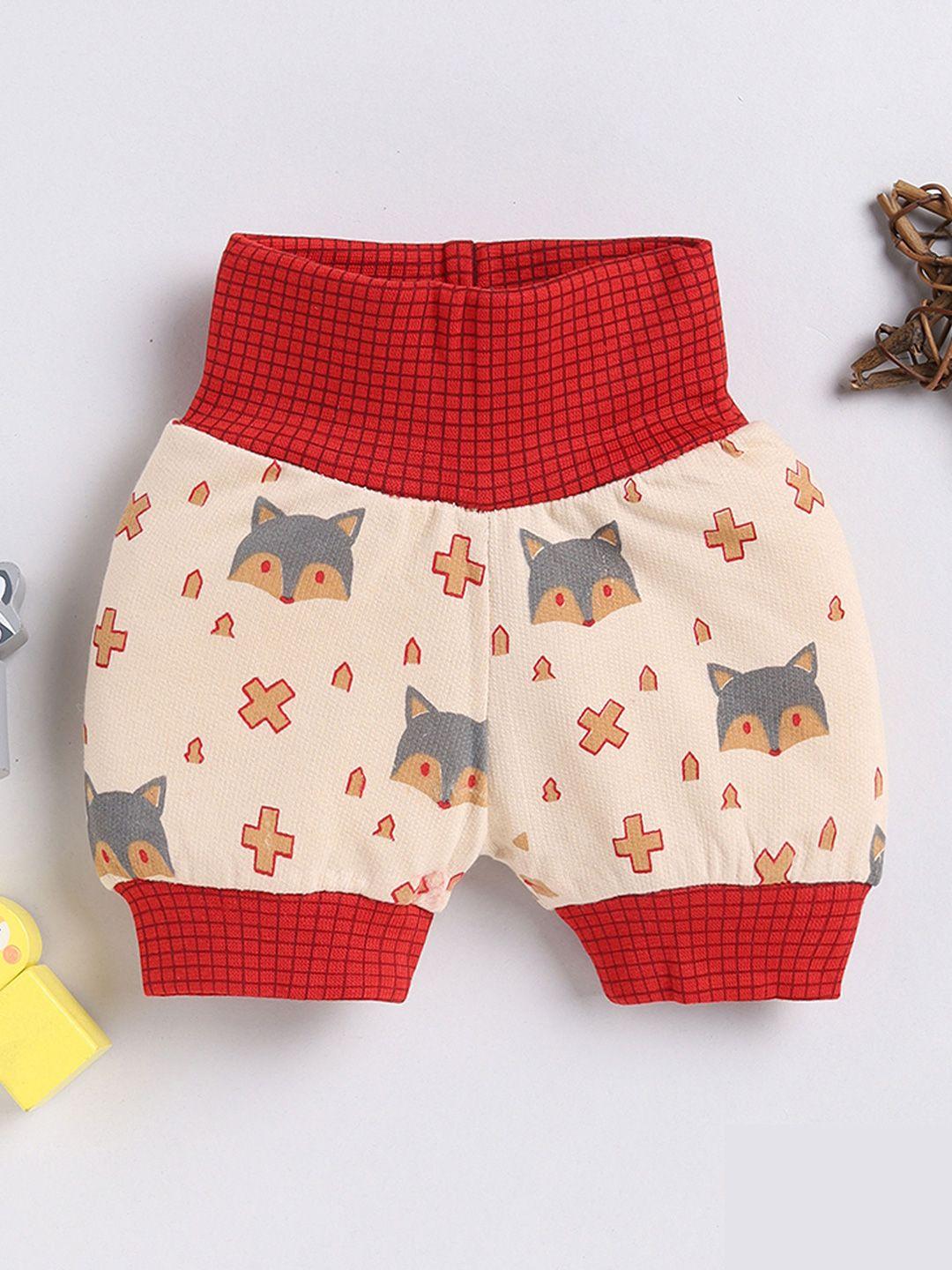 moms love infants boys conversational printed organic cotton shorts