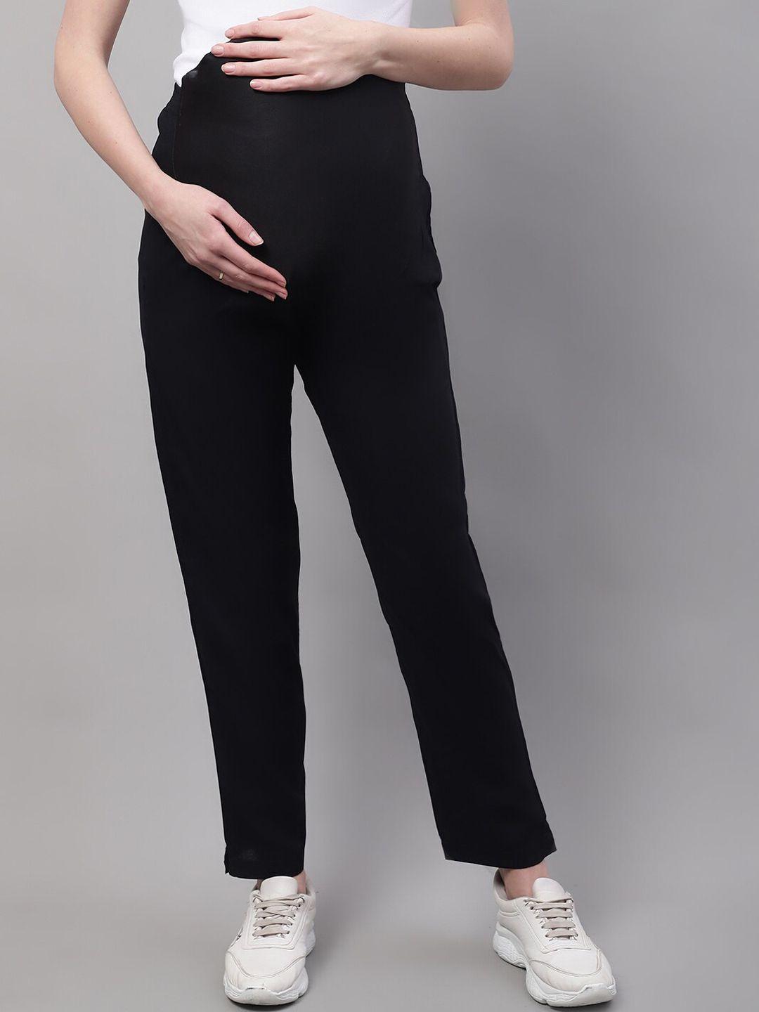 moms maternity women relaxed mom fit maternity trousers