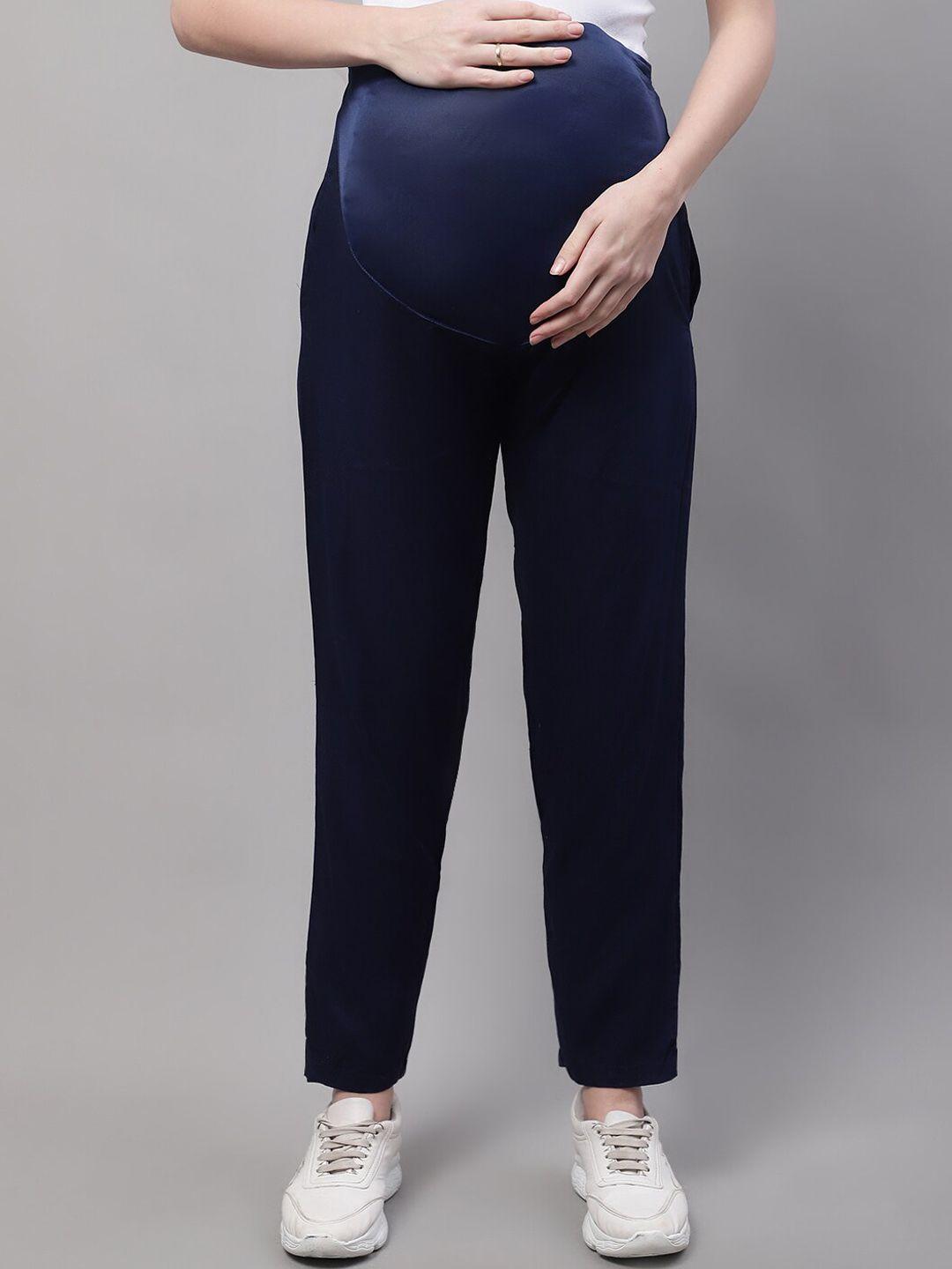 moms maternity women relaxed mom fit maternity trousers