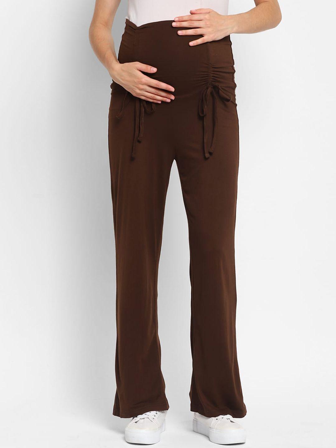 momsoon maternity relaxed-fit high-rise maternity track pant