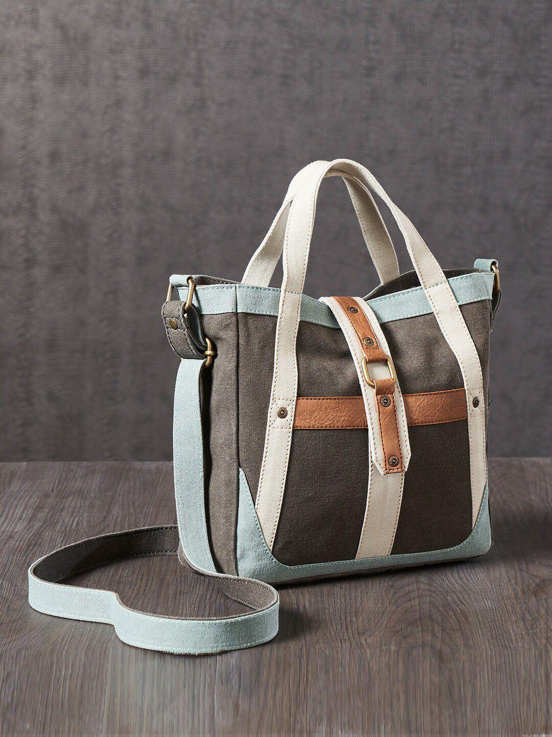mona b multicoloured cotton canvas messenger crossbody vintage sling bag