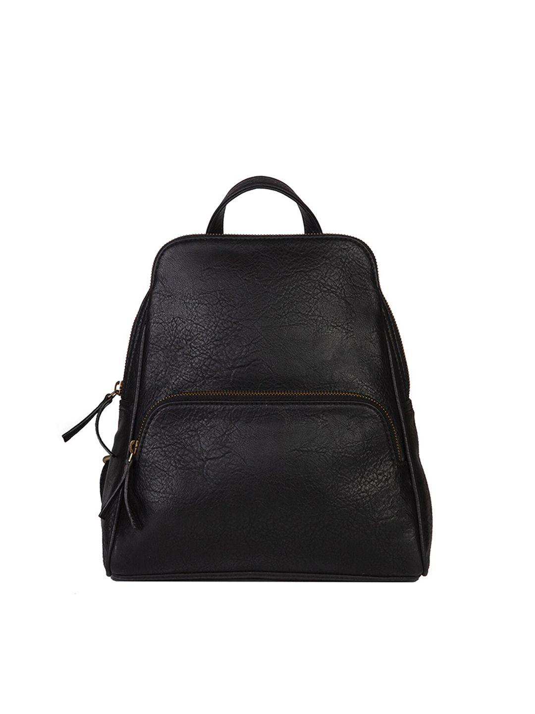 mona b women black solid backpack