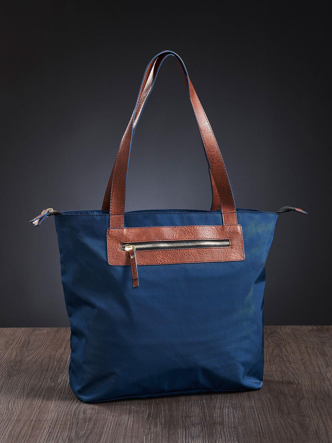 mona b navy blue set of 2 handbag