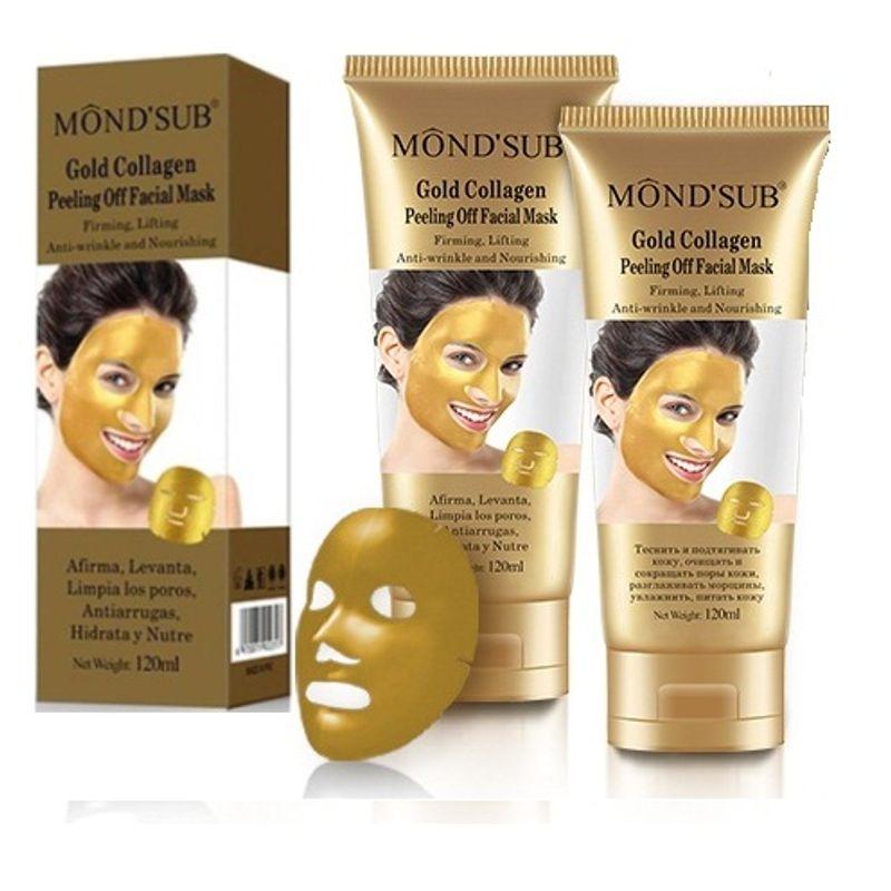 mond'sub gold collagen peeling off facial mask - pack of 2