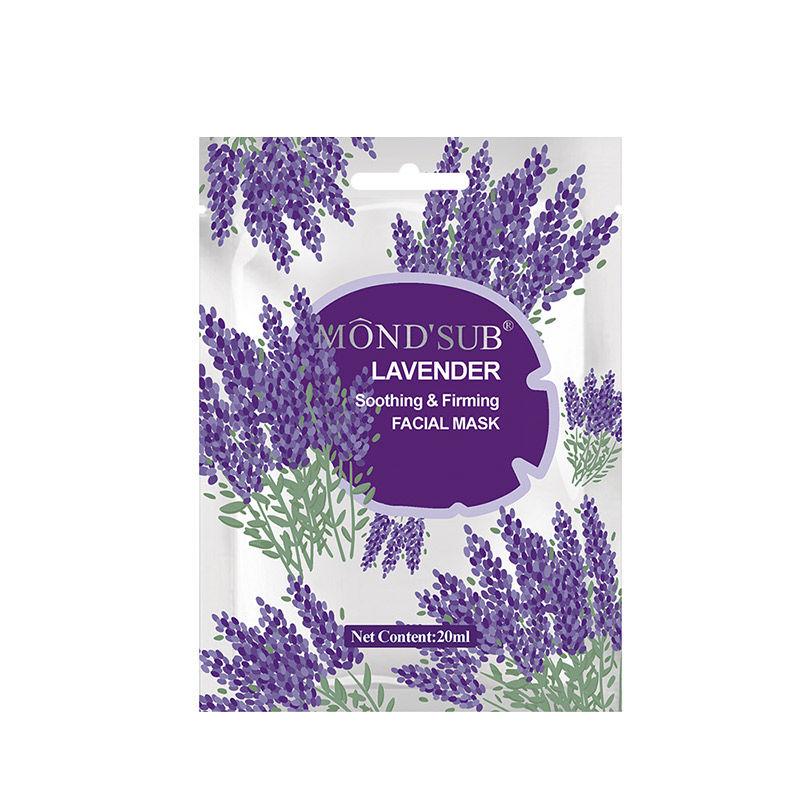 mond'sub lavender soothing & firming facial mask sheets - pack of 6