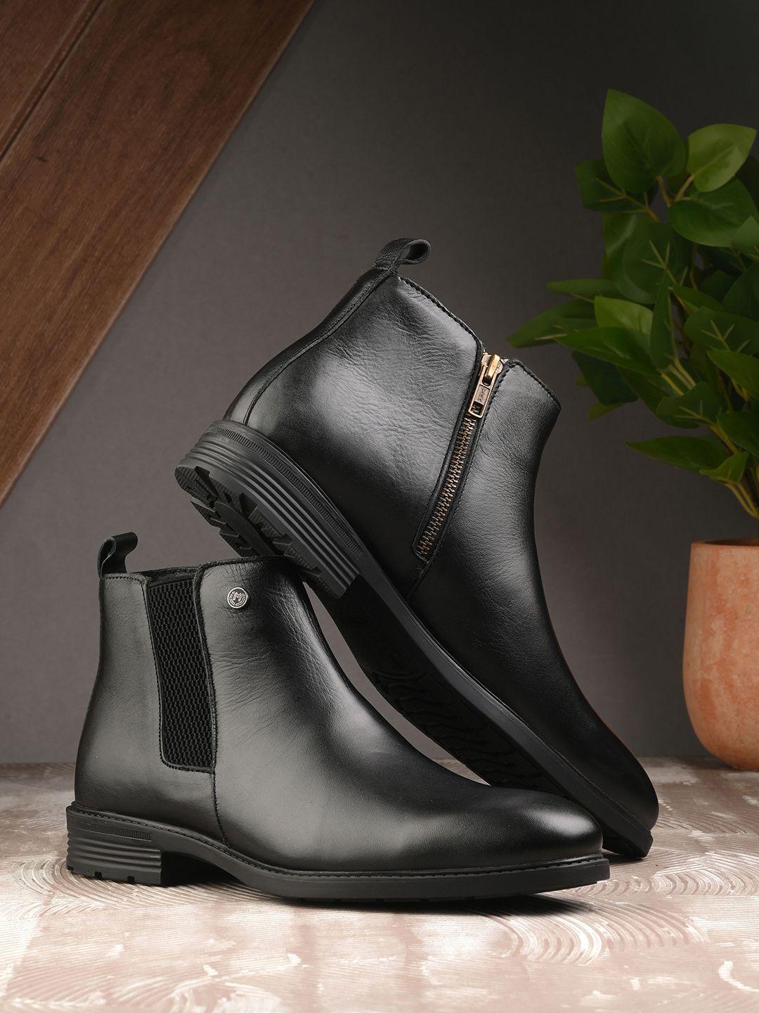 mondain men leather chelsea boots