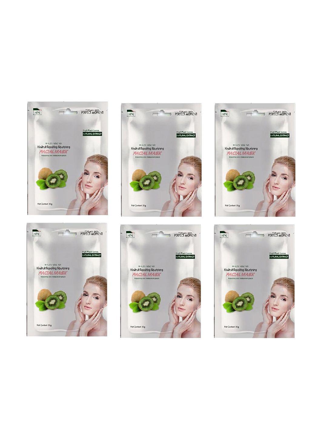 mondsub set of 6 kiwi fruit face sheet mask