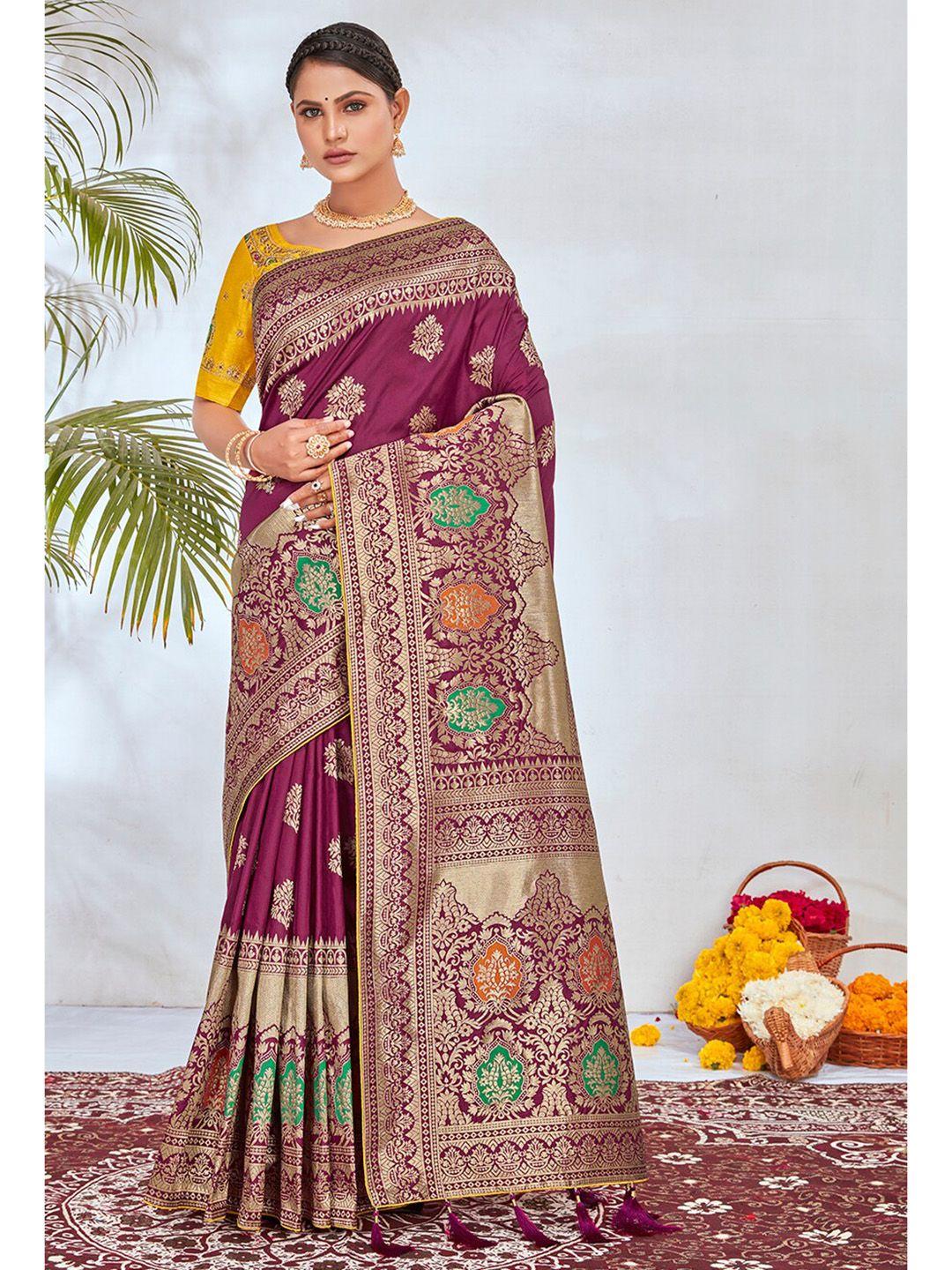 monjolika fashion ethnic motifs woven design zari banarasi saree