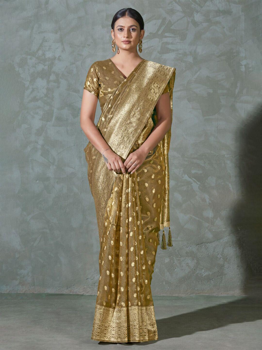 monjolika fashion paisley woven design zari bomkai silk saree