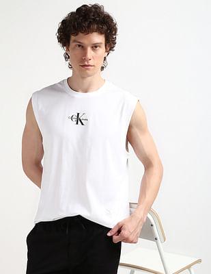 mono logo sleeveless t-shirt