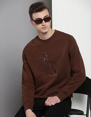 monogram crew neck sweatshirt