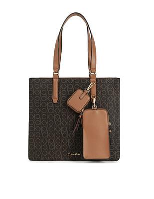 monogram gene tote hand bag