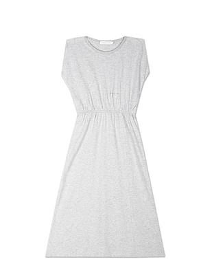 monogram heathered midi dress