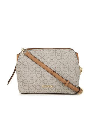 monogram print hailey crossbody bag