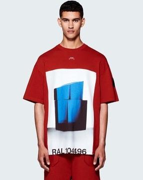 monograph cotton oversized fit t-shirt