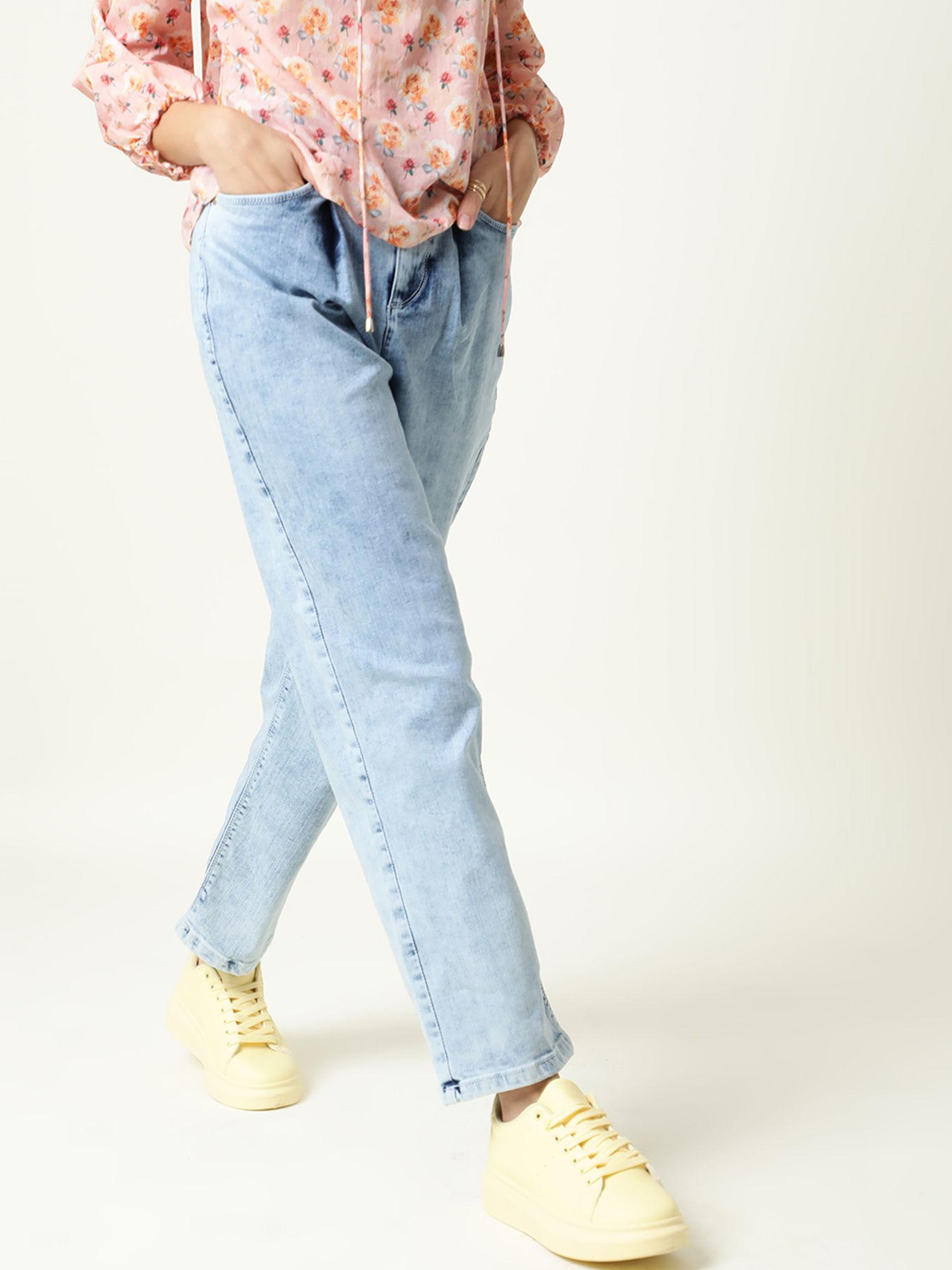 monrch blue denim pant