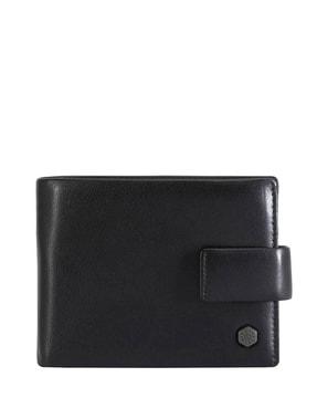 montana large bifold wallet with coin pouch-black