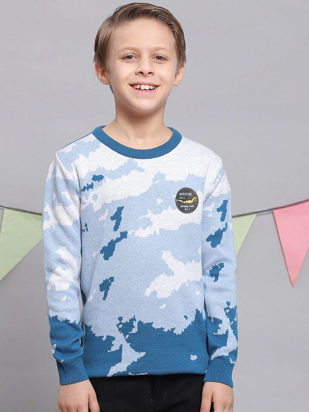 monte carlo boys abstract printed pure cotton pullover