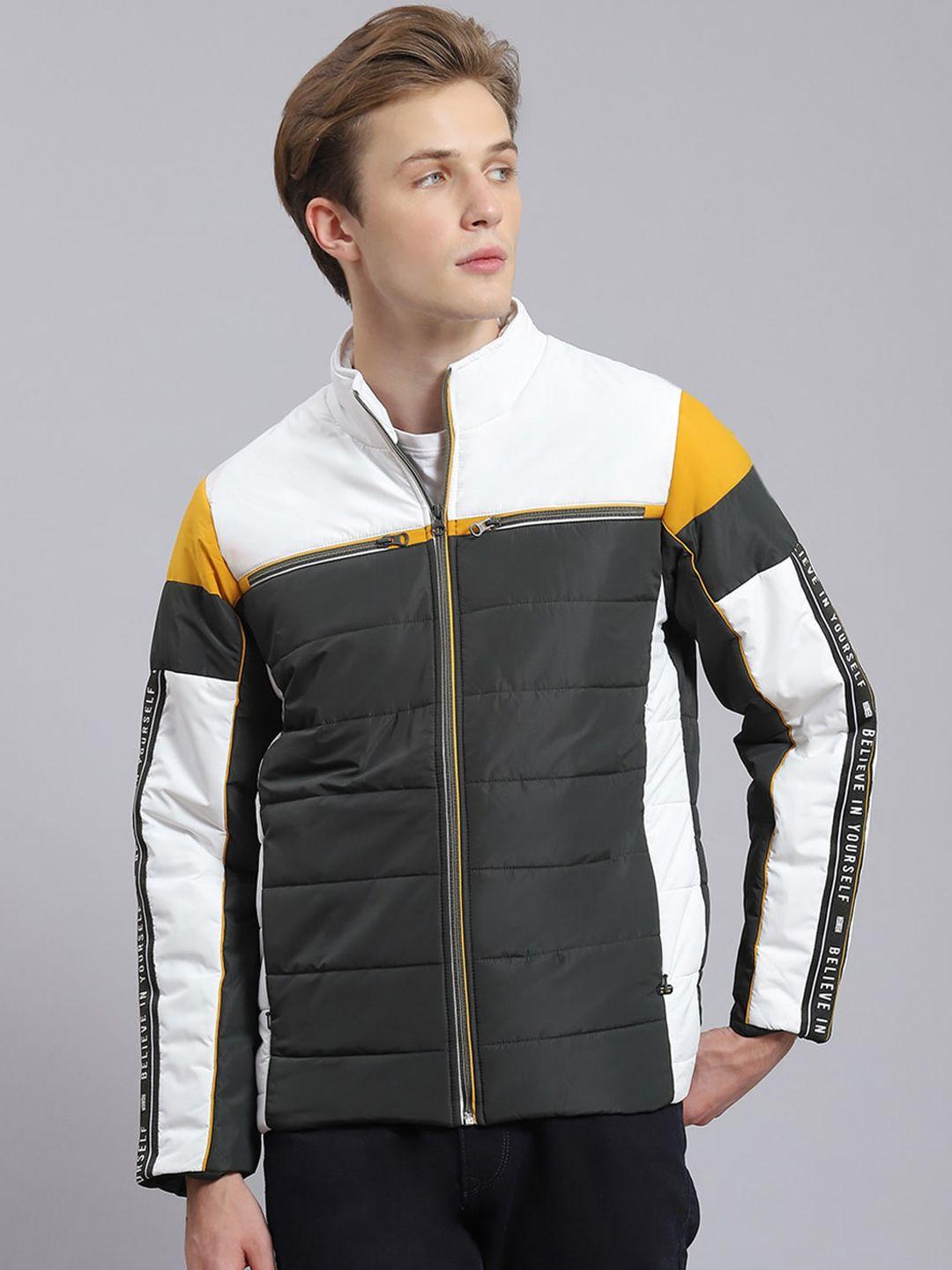 monte carlo colourblocked lightweight padded jacket