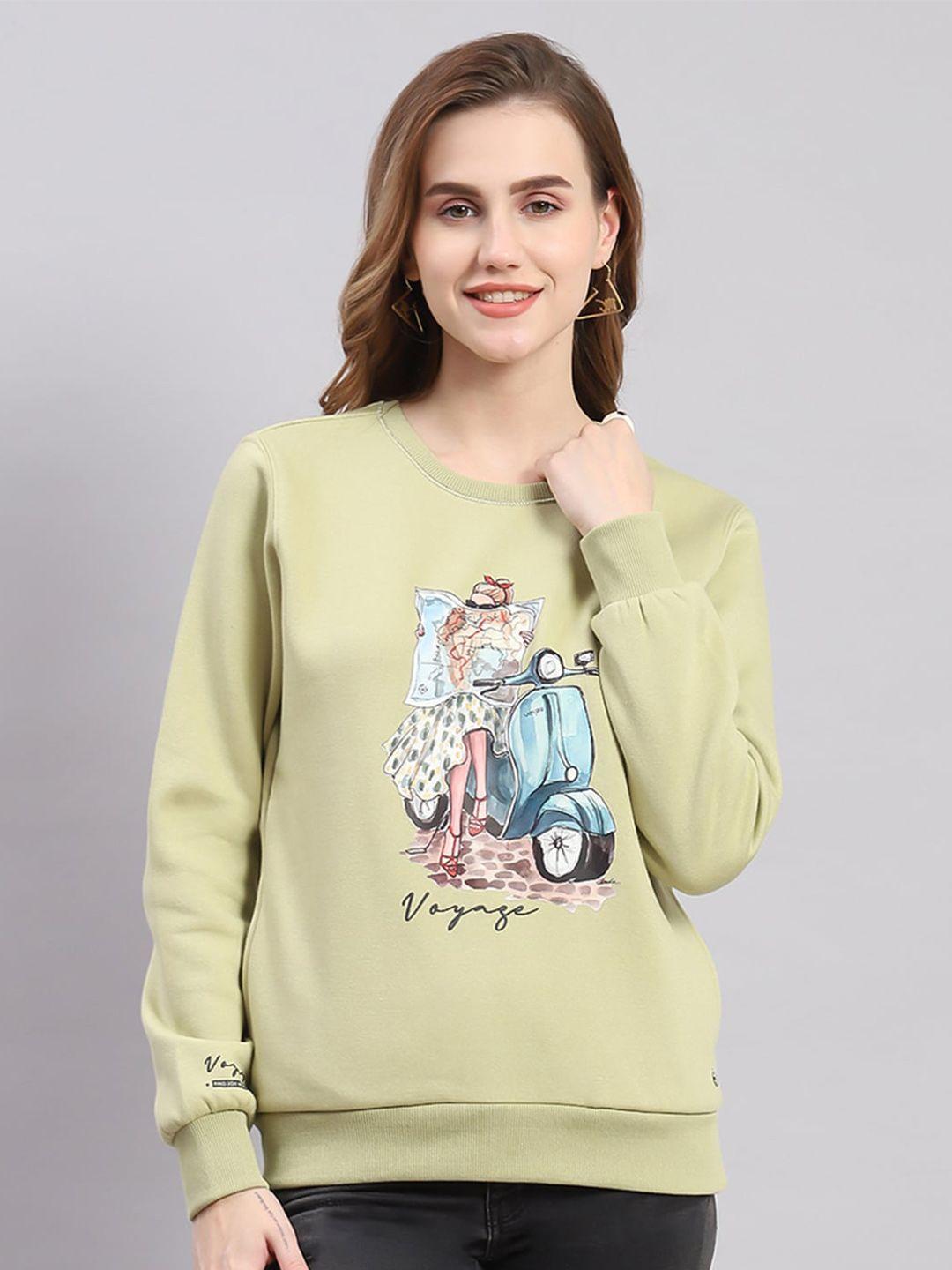 monte carlo graphic printed pullover sweatshirt