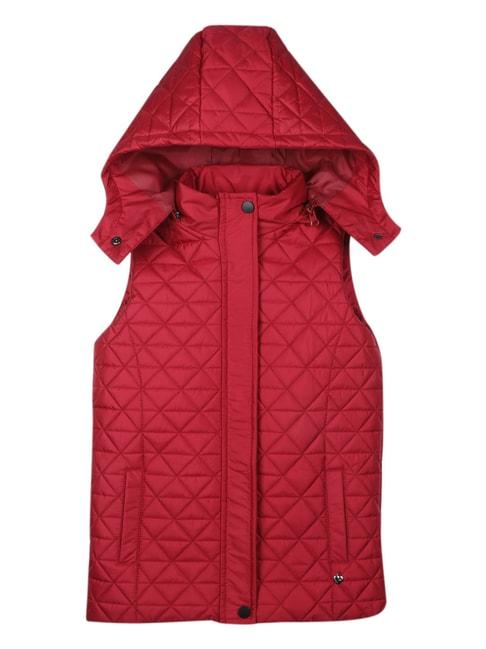 monte carlo kids red quilted jacket