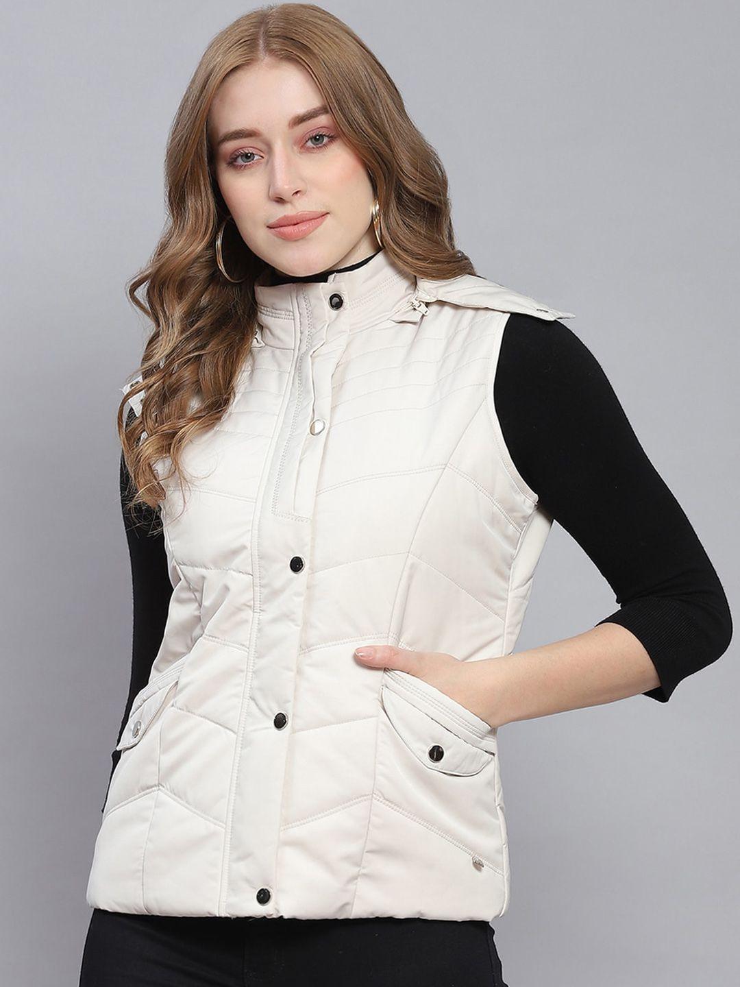 monte carlo lightweight sleeveless hooded padded jacket