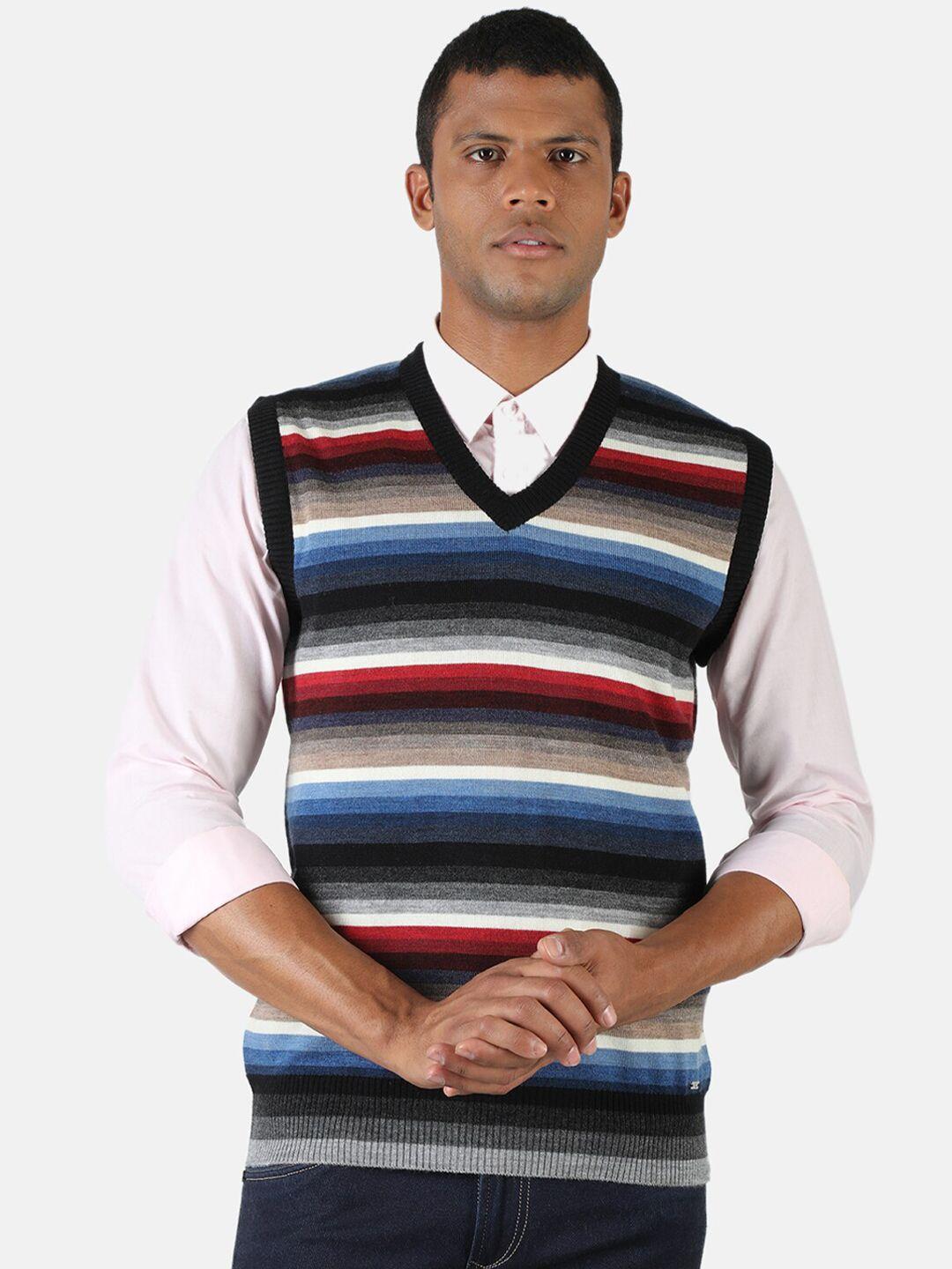 monte carlo men multicoloured striped sweater vest