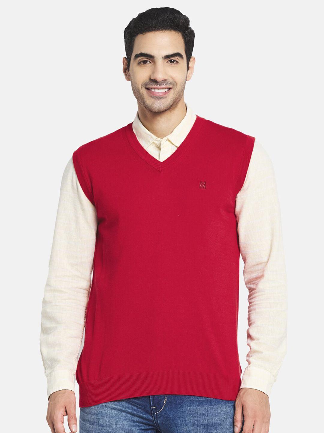 monte carlo men red sweater vest