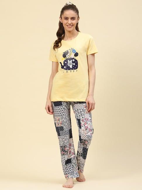 monte-carlo-multicolor-printed-t-shirt-with-lounge-pants