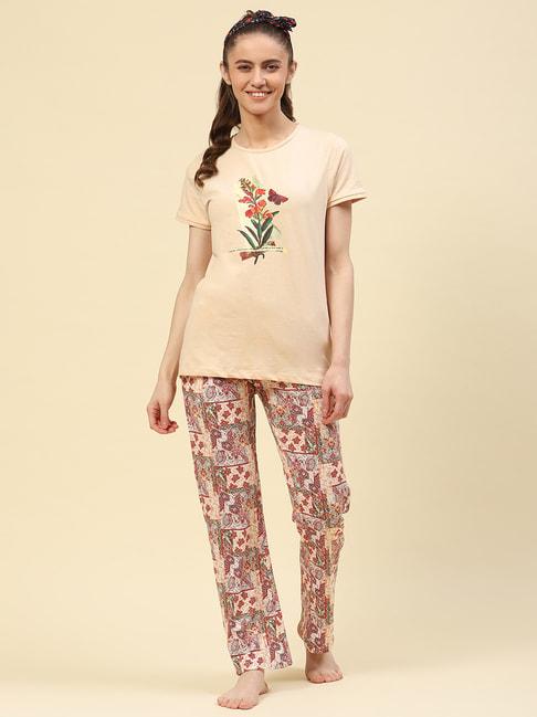 monte-carlo-multicolor-printed-t-shirt-with-lounge-pants