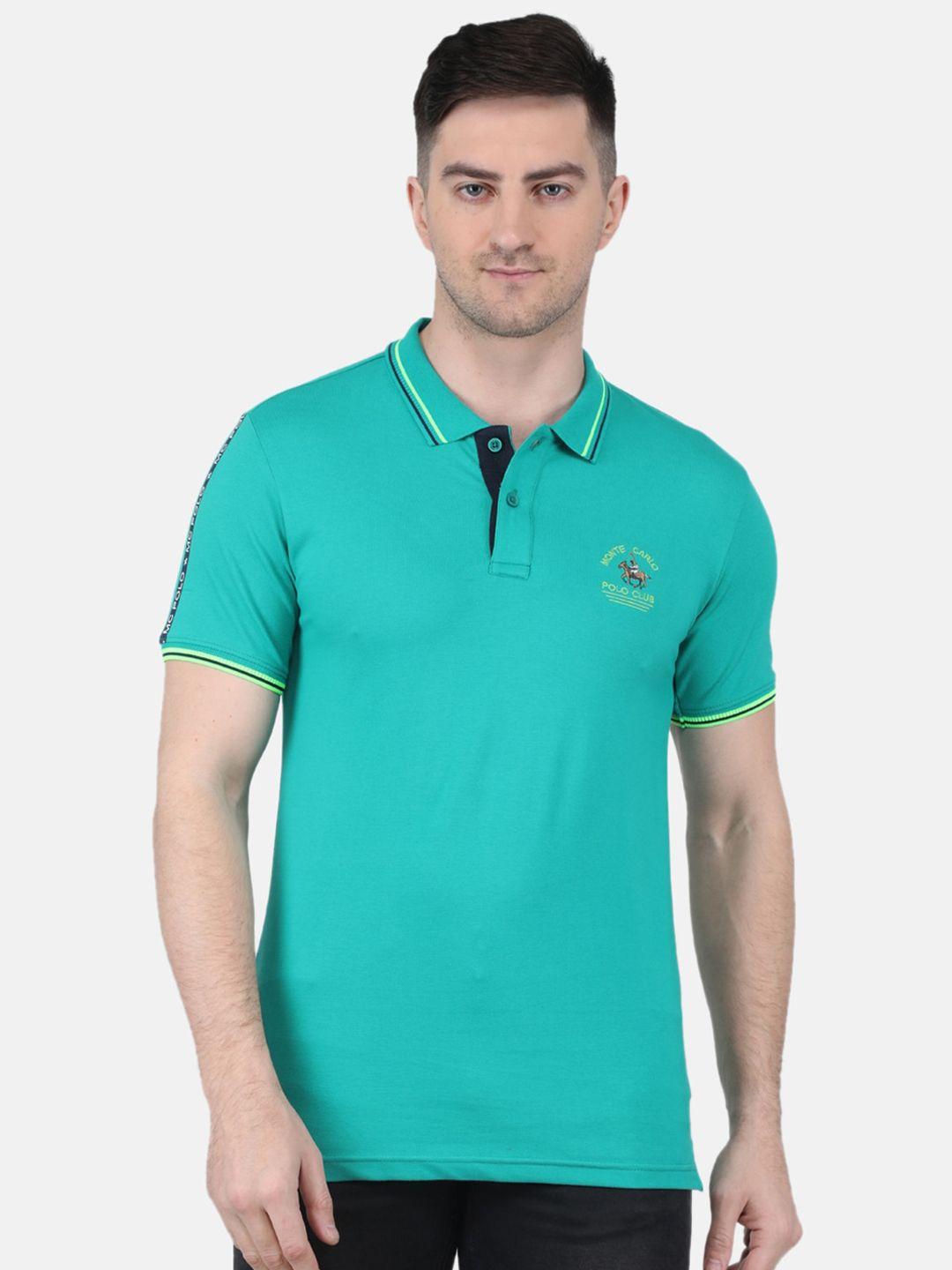 monte carlo polo collar knitted t-shirt