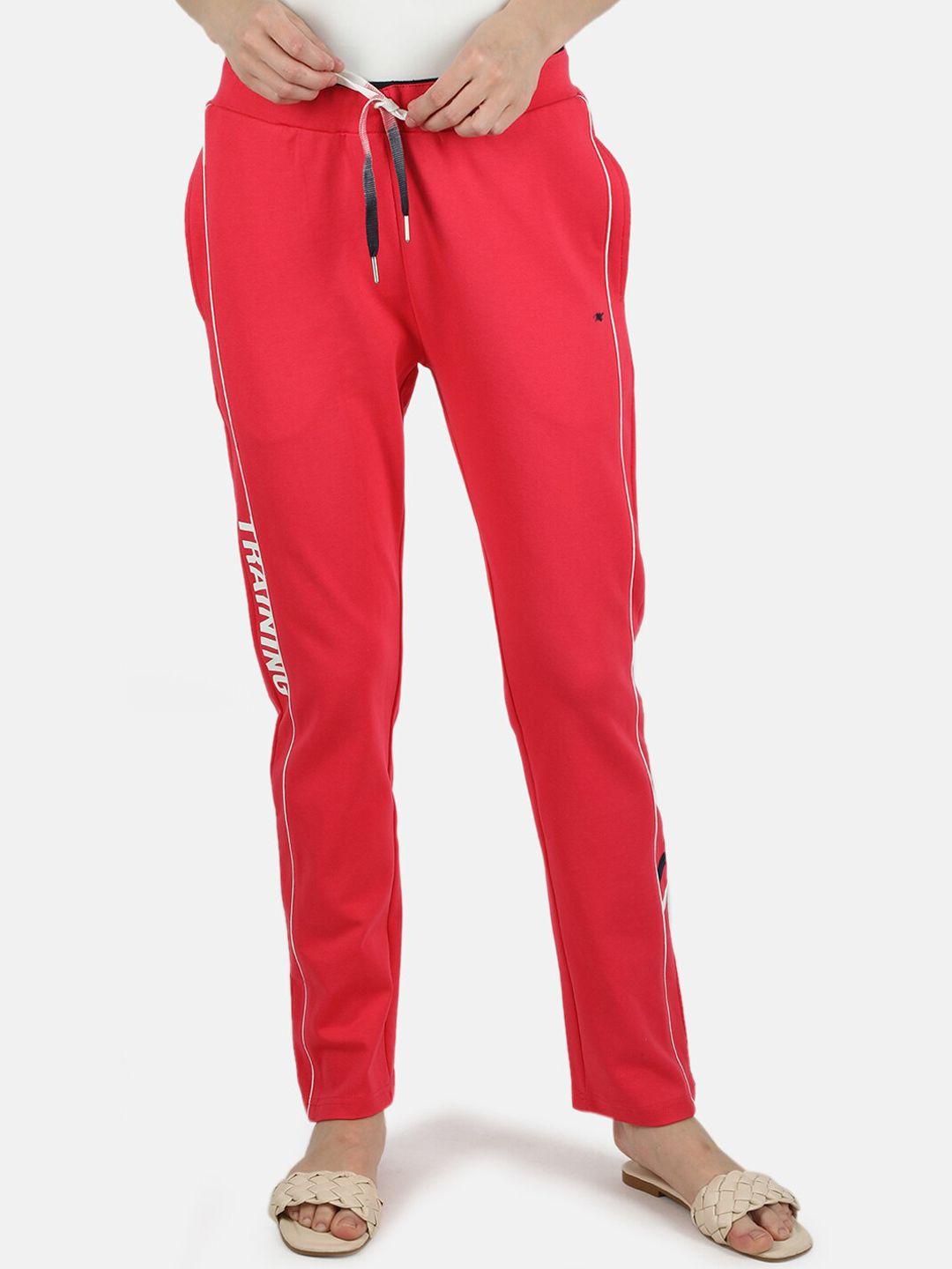 monte carlo red mid-rise lounge pants