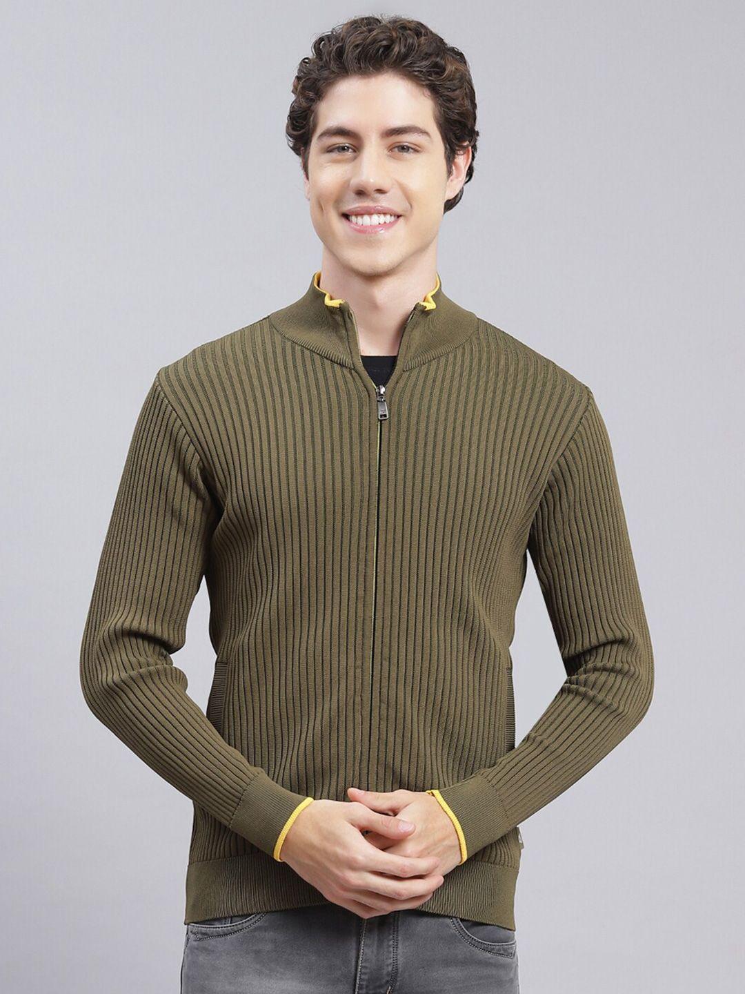 monte carlo ribbed mock collar pullover sweaters
