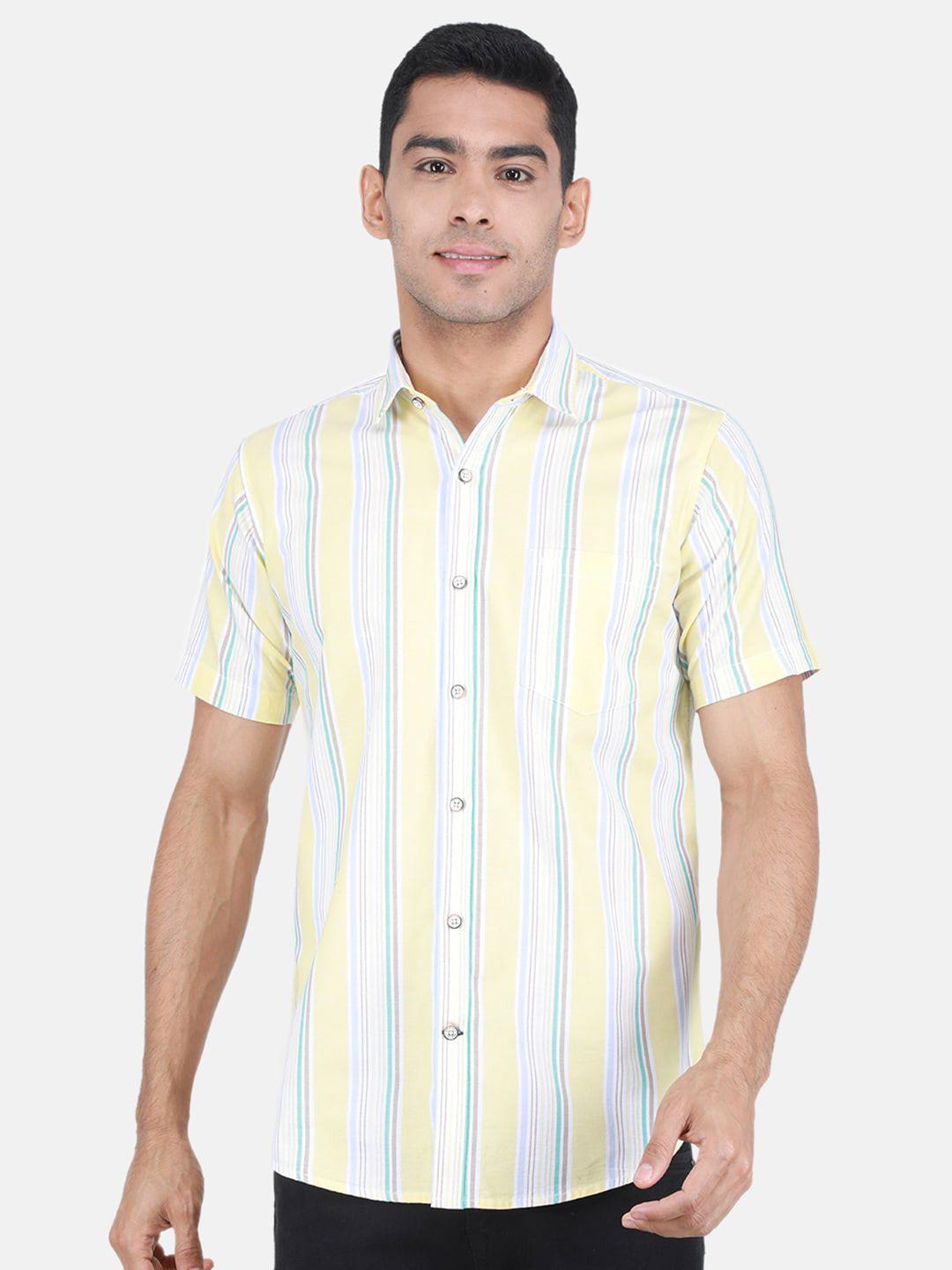 monte carlo striped cotton casual shirt